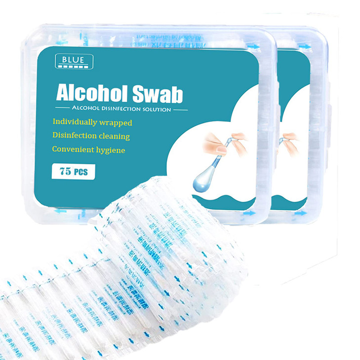 10050 ps Alcohol Swabs Cotton Q Tips Individually Wrapped Disposable Swabsticks Sanitary First Aid Kit Safety for Women