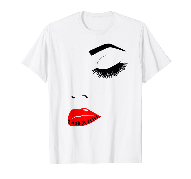 Fancy Womens MakeupLash Extensions Artist Print TShirt