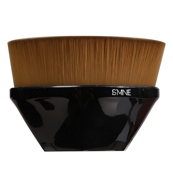 ISMINE Foundation Makeup Brush Flat Top Kabuki Hexagon Face Blush Liquid Powder Foundation Brush for Blending Liquid Cre