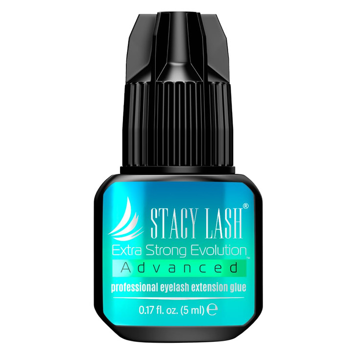 STACY LASH Extra Strong Evolution Advanced Eyelash Extension Glue 017floz5ml 1Sec Dry 6Weeks RetentionBlack AdhesiveProf
