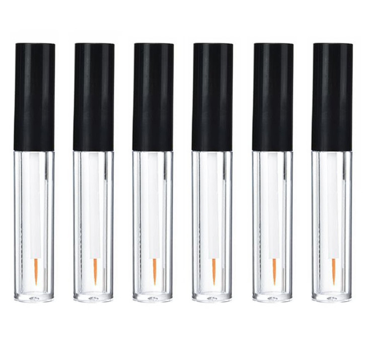 6PCS 2ML Empty Plastic Clear Eyeliner Packing Vial Bottle Jars Eyelash Extension Liquid Storage Holder Container Eyelash