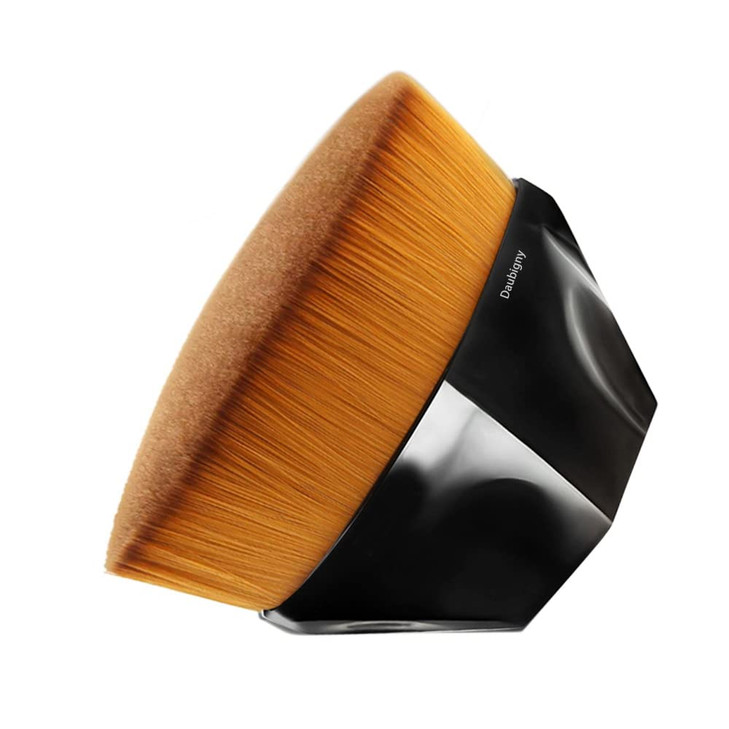 Foundation Makeup Brush Flat Top Kabuki Hexagon Face Blush Liquid Powder Foundation Brush for Blending Liquid Cream or F