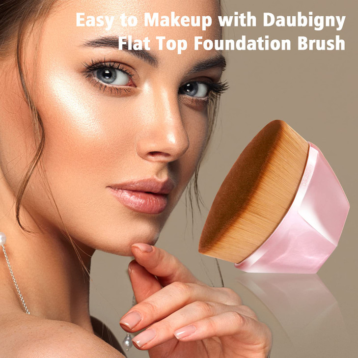Foundation Brush Daubigny Perfect Makeup Brush for Face Blush Liquid Powder Foundation Brush for Blending Liquid Cream o