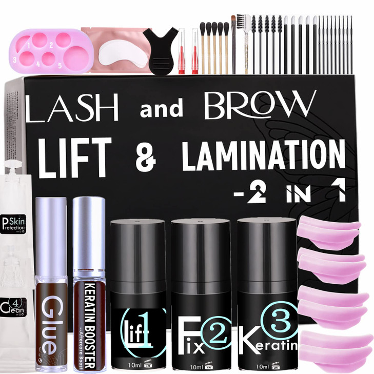 Lash Lift Kit Strong Eyelash Lifting 3 Minutes Brow Lamination At Home DIY Eyelash Perm Easily 10 ml Airless Pump More t