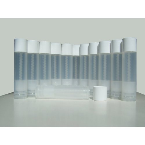 50 Lip Balm Empty Container Tubes 316 Oz 55ml Natural Translucent Color