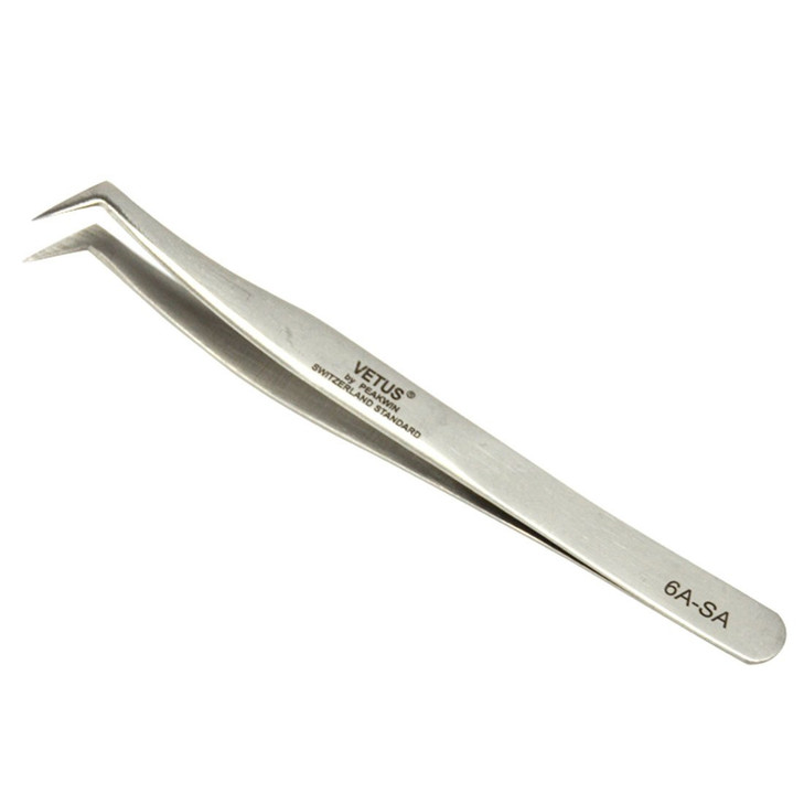 Vetus Eyelash Extesnion Tweezers 3D 6D Volume Individual Lashes Extension Application Tool 6ASA by Qeelasee