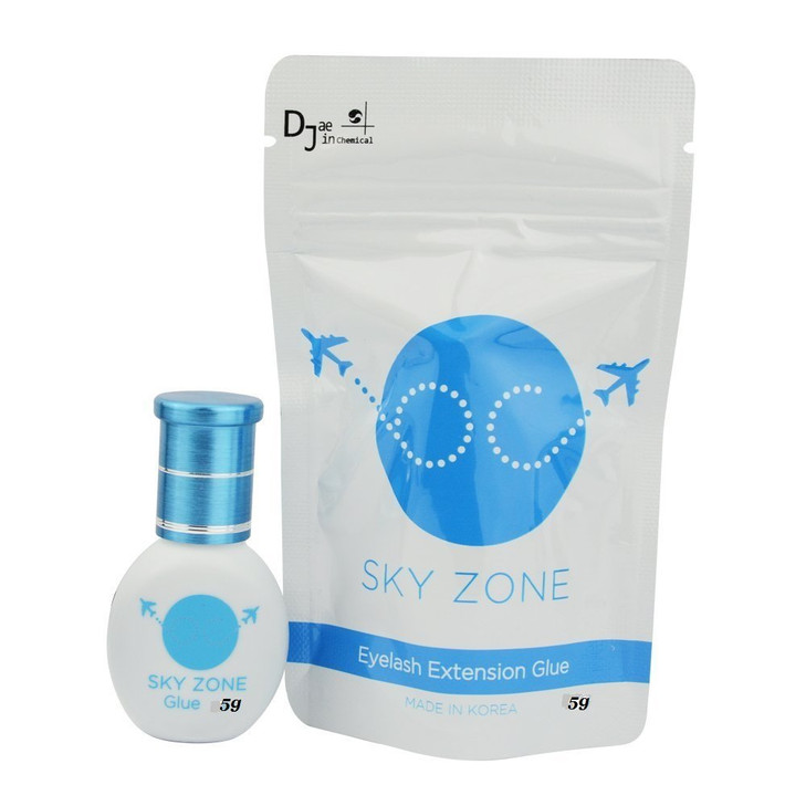 Eyelash Extension Glue sky zone 5 mlVolume and Classic lashes12 Sec Drying timeRetention 7 weeksLatex freeMinkSilkLow fu