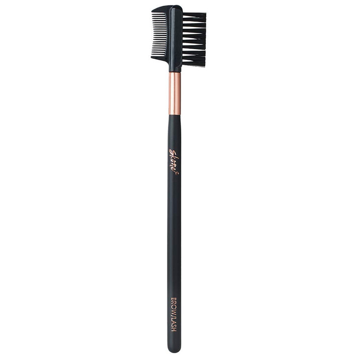 Skone Cosmetics Eyebrow Brush and Comb Luxe Premium Rose Gold Eyelash Brush and Eyelash Comb Professional Grade Nylon Ey