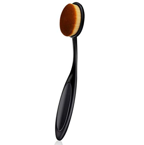 DNHCLL 2 PCS Professional Oval Loose Powder Toothbrush Foundation Makeup Brushes for Blending Liquid Cream or Flawless P