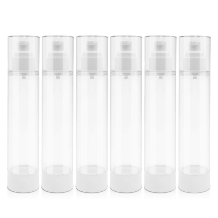 TRENDBOX 120ml 4oz Airless Vaccum Pump Travel Bottles for Lotions Cream 6 Pack