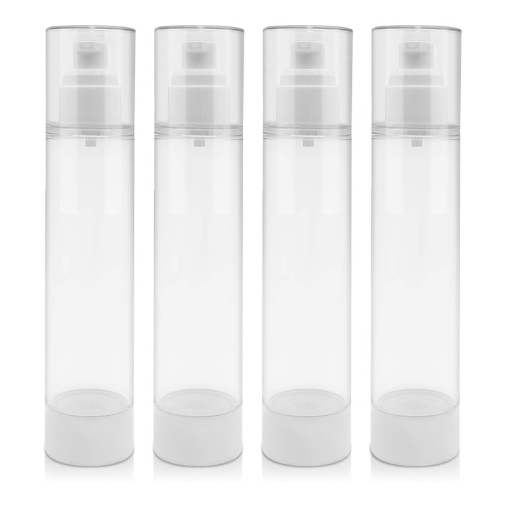 TRENDBOX 120ml 4oz Airless Vaccum Pump Travel Bottles for Lotions Cream 4 Pack