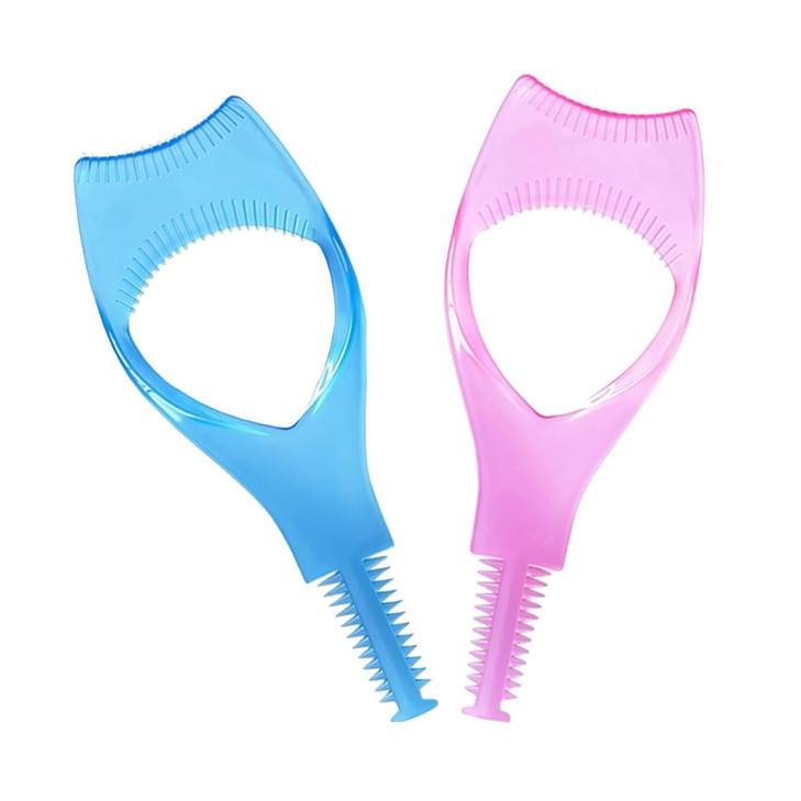 2PCS 41Inch Plastic Upper Lower Eyelash Mascara Guard Cover Protector Eyelash Makeup Tool with Eyelash Comb for Eyes Mak