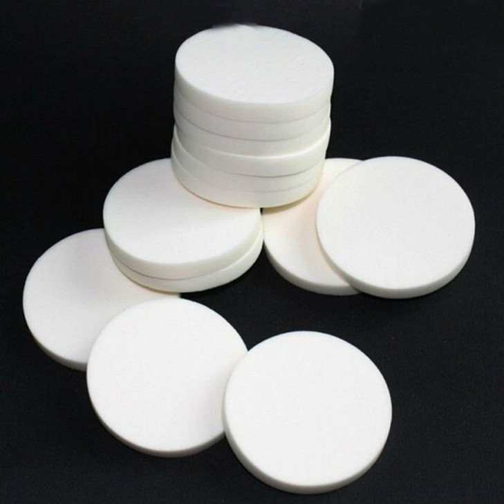 AKOAK 20pcs Round Make Up Facial Face Soft Sponge Cosmetic Puff Women Lady Beauty Makeup Foundation Powder Puff SKIN10 W