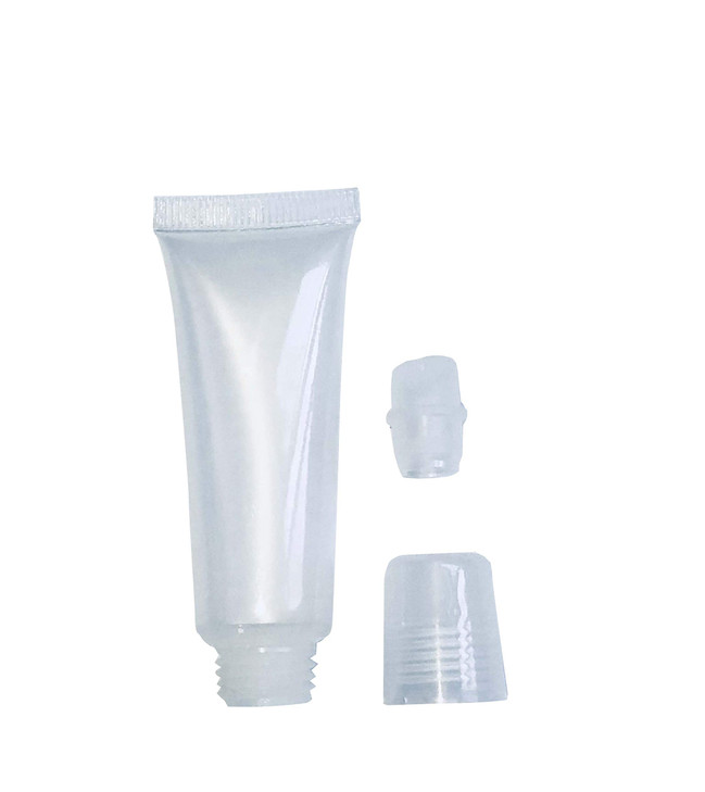 esowemsn 48pcs 8ml Refillable Clear Empty Lip Gloss Balm Containers Soft Tubes Balm Lip Gloss Bottle Cosmetic Containers