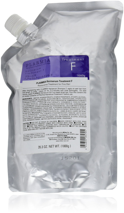 Milbon Hairserum Treatment F 353 oz with refill bottle