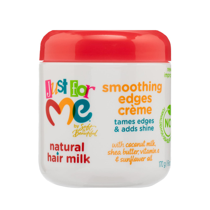 Just For Me Natural Hair Milk Smoothing Edges Creme Tames Edges Adds Shine With Coconut Milk Shea Butter Vitamin E Sunfl