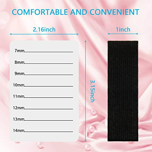 Patelai 4 Pieces Lash Holder Eyelash Extension Hand Pallet Tray Tools with Adjustable Wrist Strap Adjustable Lash Tray S