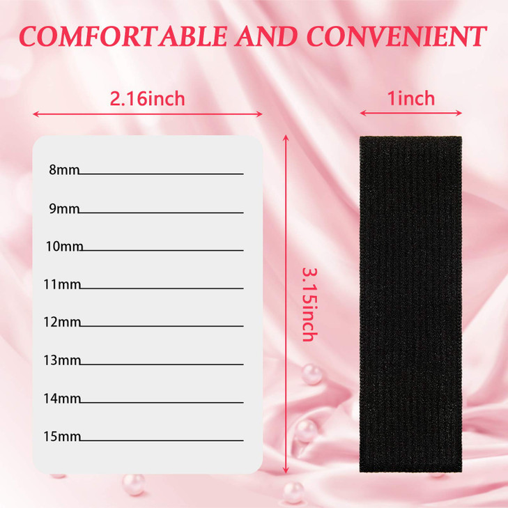 Patelai 4 Pieces Lash Holder Eyelash Extension Hand Pallet Tray Tools with Adjustable Wrist Strap Adjustable Lash Tray S
