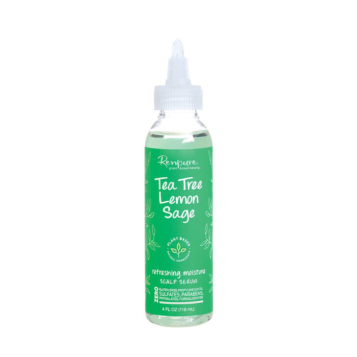 Renpure PlantBased Beauty Tea Tree Lemon Sage Refreshing Moisture Scalp Serum 4 Fluid Ounces