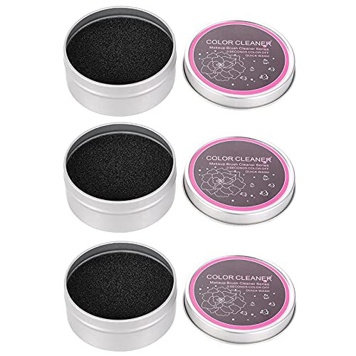 Yuyeran 3PcsSet Makeup Brushes Cleaner Sponge Dry Brushes Cleaner Eye Shadow or Blush Color Removal Sponge Tool