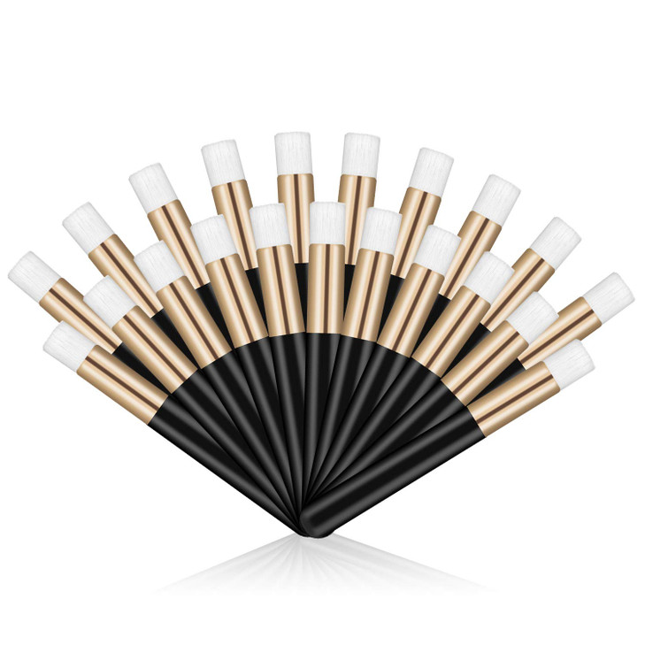 20 Pcs Black Head Eyelash Shampoo Brush Eyelash Extensions Supplies Cosmetic Brushes Peel Off Blackhead Brush Remover To