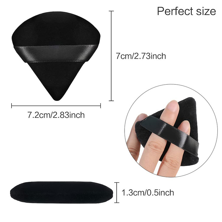 4 facial soft triangle puffs wet and dry makeup tools used for powder mineral powder body powder foundation makeup washa