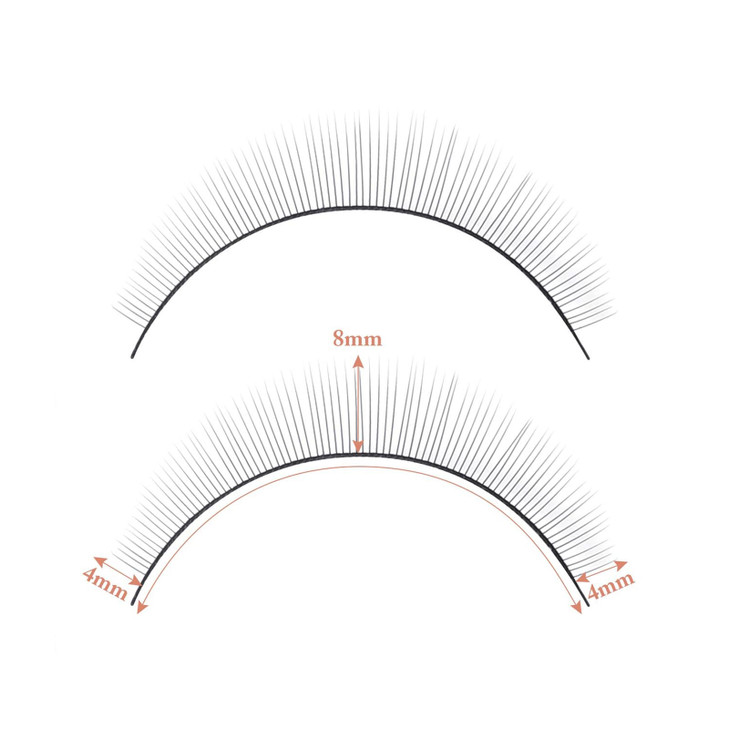50 Pairs Practice Eyelashes Training Lashes Selfadhesive Practice Lashes Eyelash Strips for Training Eyelash Extension M