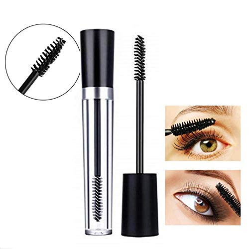 Tvoip 3Pcs 10ml Empty Mascara Tubes With Eyelash Wand Rubber Inserts and Funnels for Castor Oil Ideal Kit for DIY Cosmet