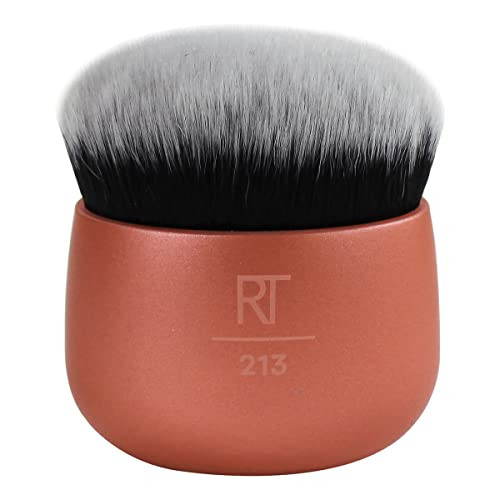 Real Techniques Foundation Makeup Blender Kabuki Brush For Face or Body Makeup Works With Liquid or Cream Foundation No