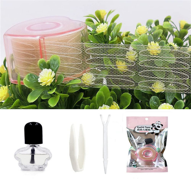 shenghang Breathable Eyelid Tape Non Sticky Sending glue Breathable Lace Eyelid TapeBig Eye Decoration Invisible Fold Ey