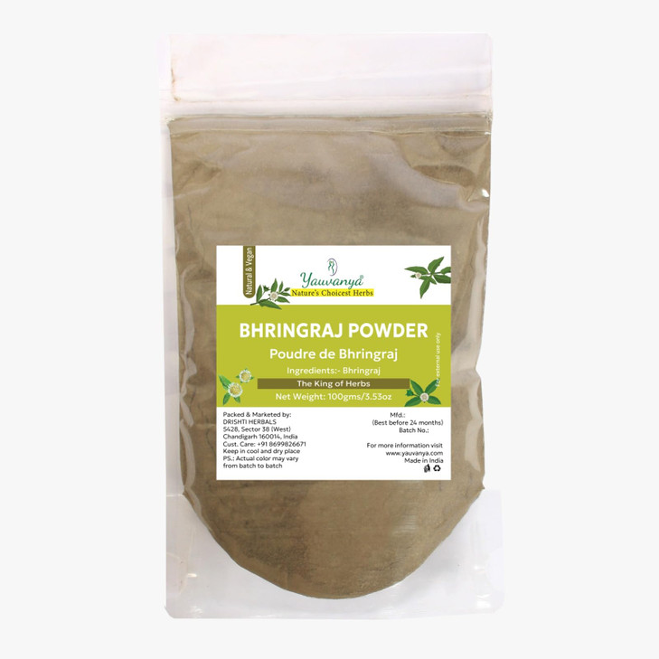 Yauvanya Pure Bhringraj Eclipta AlbaFalse Daisy Powder for Hair 100gms