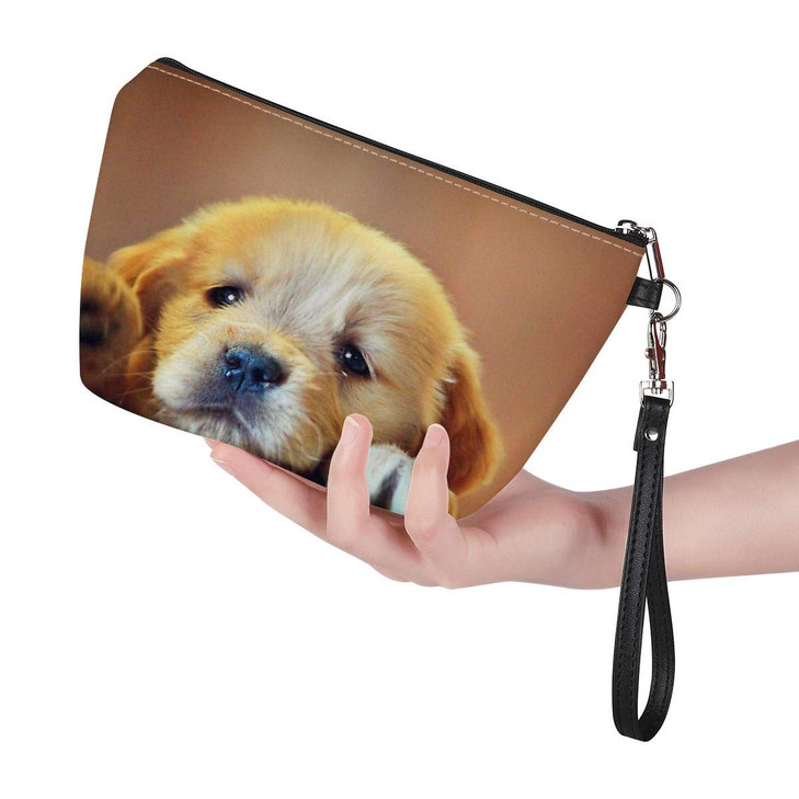 Mumeson Women Girls Trapezoid Cosmetic Make Up Storage Bag French Bulldog Printed Outdoor Shopping Coins Wallet Organize