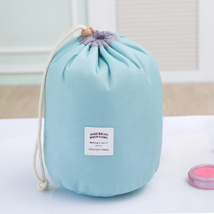 INVODA Drawstring Cosmetic Bag 2PCS Travel Makeup Bag for Women Toiletry Bag Portable Drawstring Make up Organizer Bag f