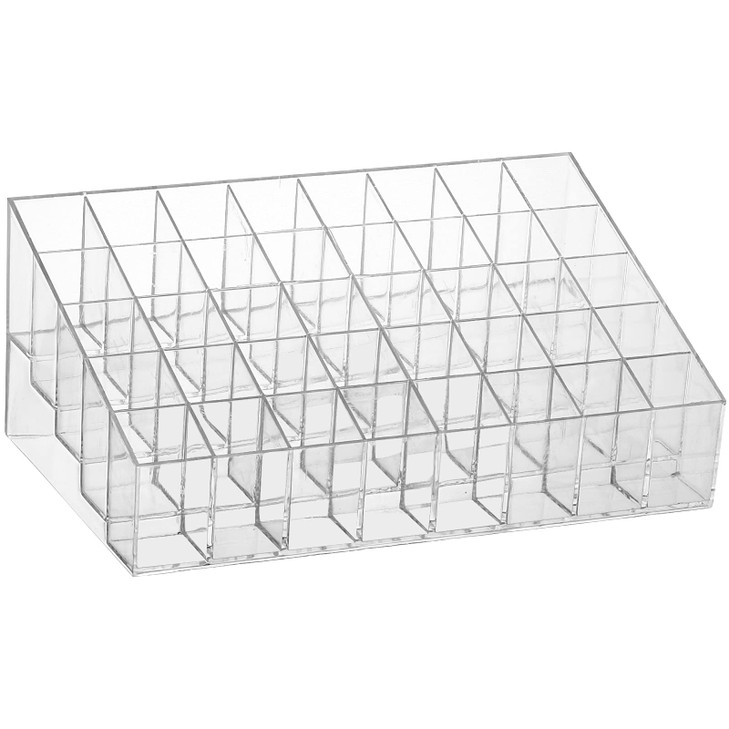 40 Grids Lipsticks Holder Clear Acrylic Lipgloss Lipstick Organizer and Storage Display Case for Lip Gloss Lipstick Tube