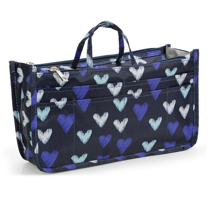 Cosmetic Bag for Women Cute Printing 14 Pockets Expandable Makeup Organizer Purse with Handles Peony