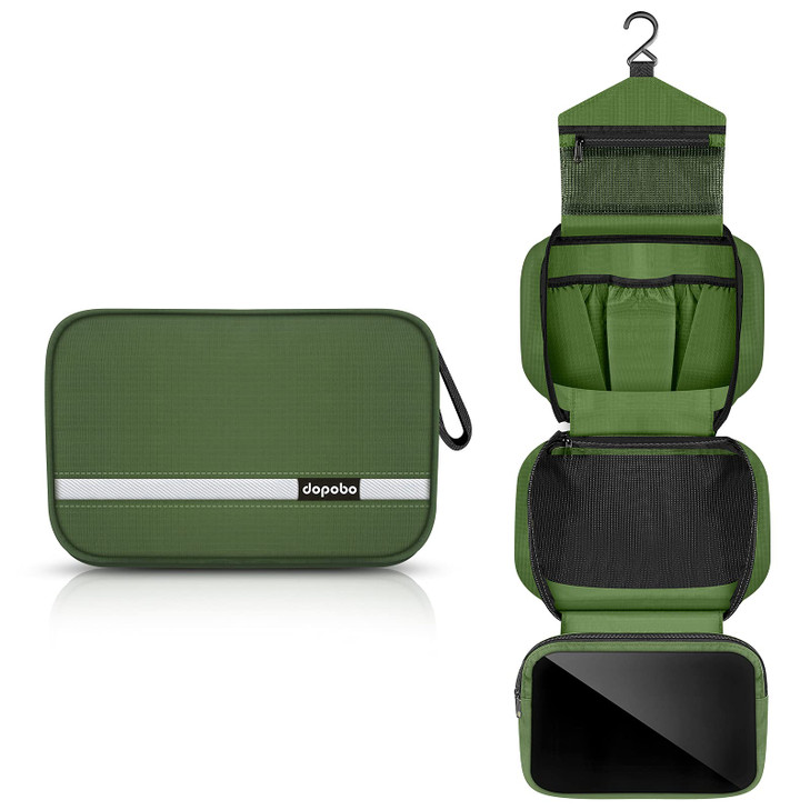 dopobo Travel Toiletry Bag Dopp Kit Waterproof Makeup Bag Shaving Bag with Hanging Hook Portable Toiletry Organizer for