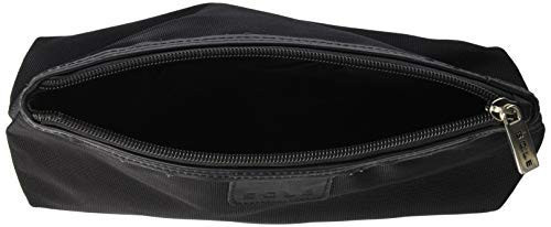 Sole Travel Accessory Zipper Cord Pouch Pencil Case Bag Organizer Black