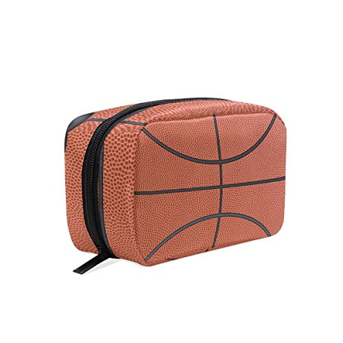 Makeup Bag Portable Travel Cosmetic Train Case Basketball Toiletry Bag Organizer Accessories Case Tools Case for Beauty