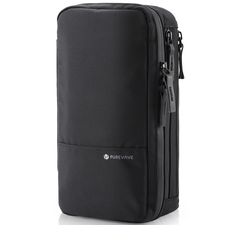 Purevave Compact Mens Toiletry Travel Bag Hanging Mens Dopp Kit for Travel Waterproof Wash Pouch Black