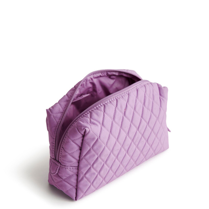 Vera Bradley Womens Premium Cotton Medium Cosmetic Purple Rhapsody One Size
