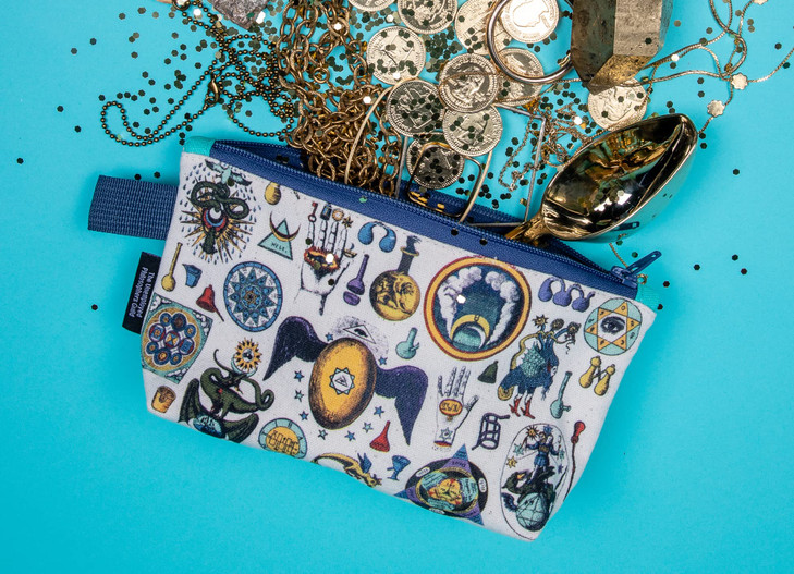 The Unemployed Philosophers Alchemy Bag 9 Canvas Zipper Alchemist Themed Pouch for Pencils Tools Cosmetics Toiletries an