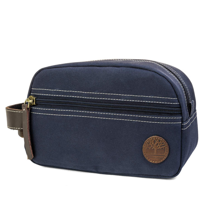 Timberland Mens Toiletry Bag Canvas Travel Kit Organizer Navy One Size