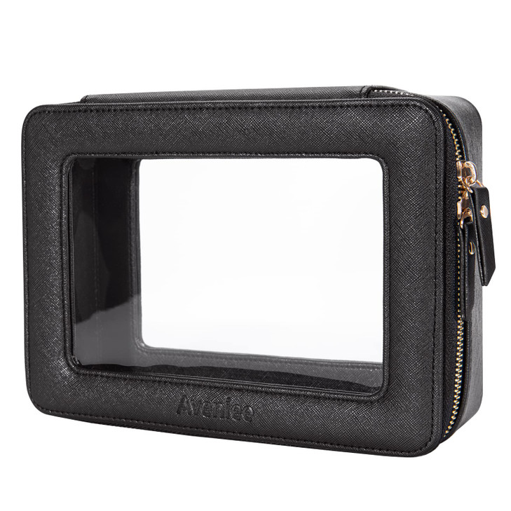 Aveniee Clear Makeup Bag OrganizerLarge Travel Toiletry Bag for Women Waterproof Cosmetic Pouch with ZippersCar Organize