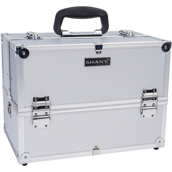 SHANY Essential Pro Makeup Train Case Cosmetic Box Portable Makeup Case Cosmetics Beauty Organizer Jewelry storage with