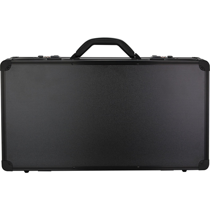 SunRise C4102 Barber Stylist Lock Attached Carrying Portable Travel Case Organizer Storage Display Black Matte C4102PPAB