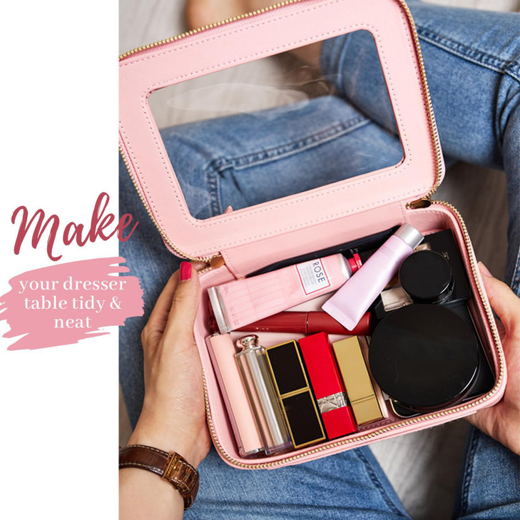 Aveniee Clear Makeup Bag Organizer Travel Toiletry Bag for Women Waterproof Cosmetic Pouch with ZippersCar Accessories O