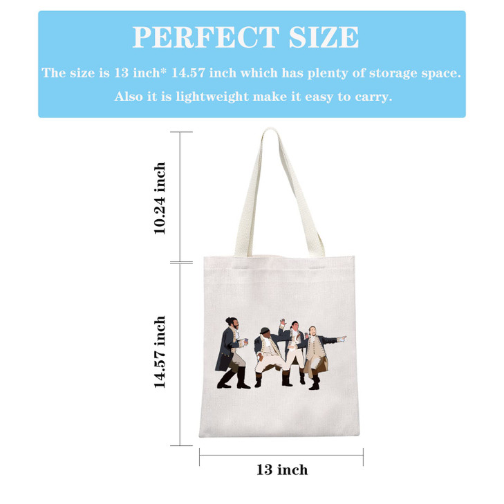 GJTIM Musical Gift Musical Theatre Makeup Bag Theatre Accessory Zipper Pouch for Musical Fans HamMusical Tote