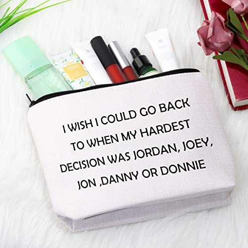 Music Group Inspired Gift Music Band Fan Gift Zipper Pouch NKTB Celebrity Gift Makeup Bag for Music Lovers On Block Bag