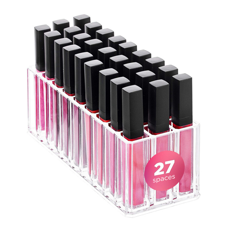 FAJ Eyeshadow Palette Lipgloss Organizers Acrylic Makeup Holder for Vanity Drawer Storage Cosmetics Pallets Countertop C