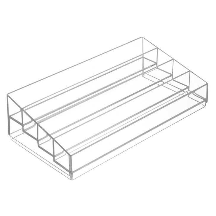 iDesign Tiered Cosmetics Nail Polish Organizer The Clarity Collection 1275 IN X 65IN X 375 IN Clear